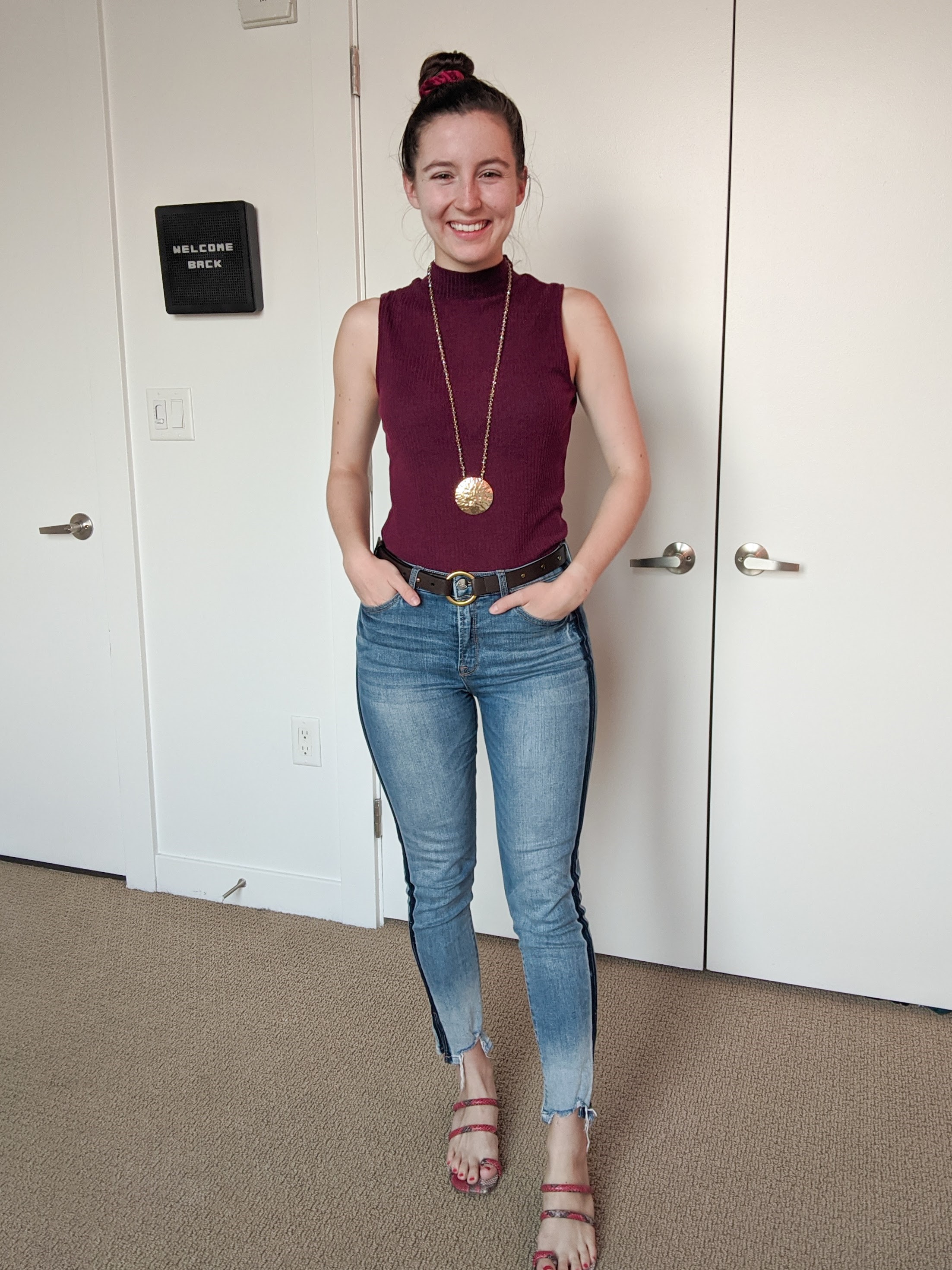 maroon-mock-neck-top-tuxedo-stripe-jeans