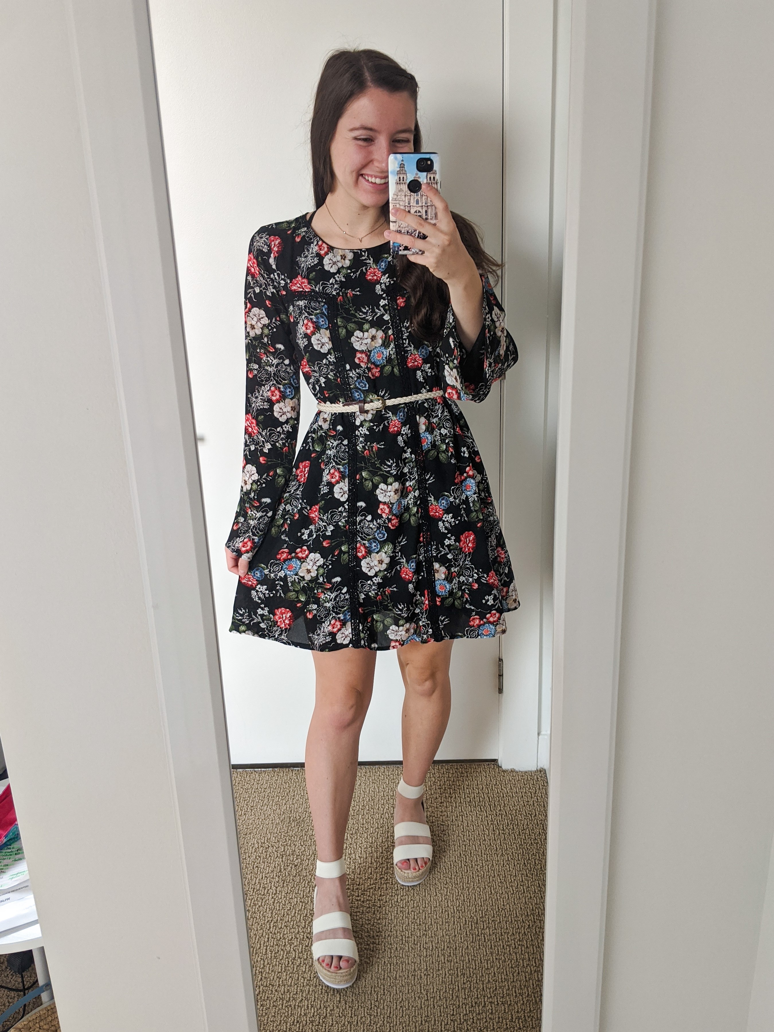 fall-floral-dress-white-espadrilles-college-fashion