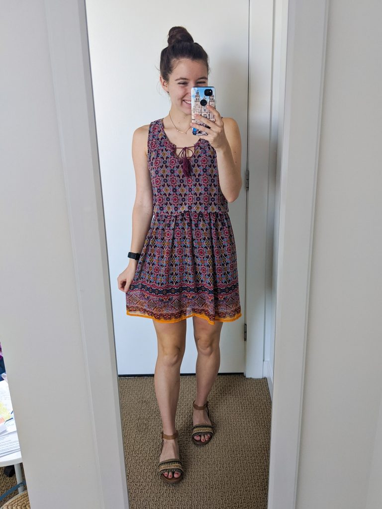 burgundy-dress-JCPenney-affordable-style-college-fashion