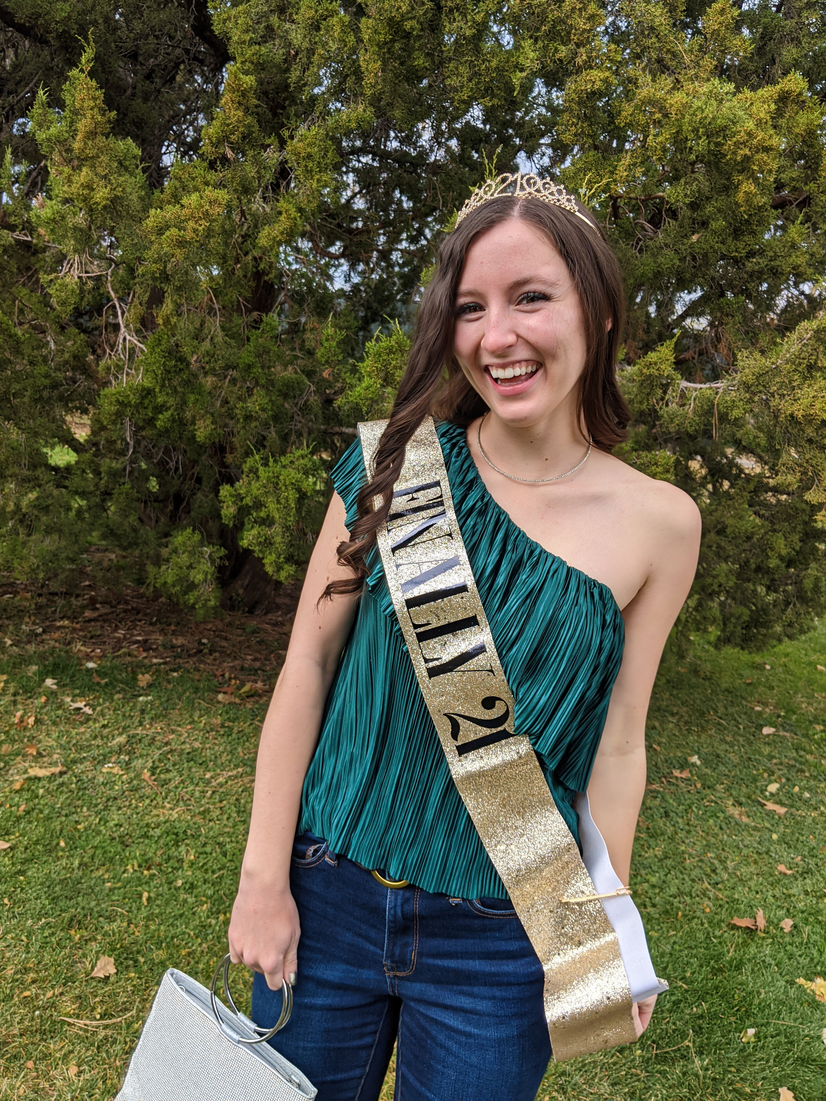green-one-shoulder-top-21-tiara-sash-birthday