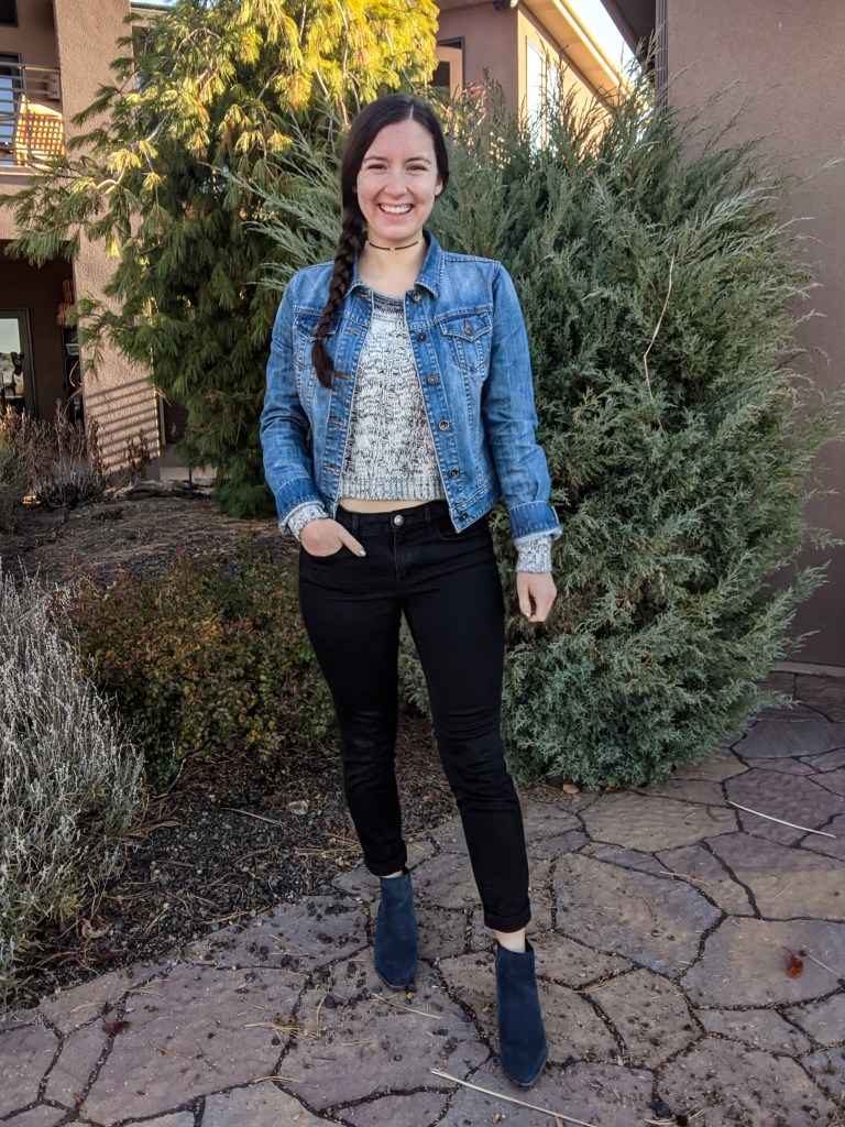 cropped-sweater-college-fashion-jean-jacket-blue-booties