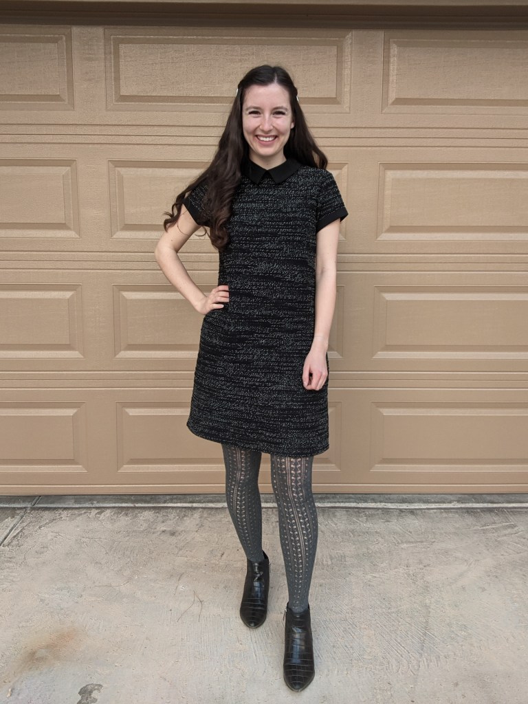 black-tweed-dress-collared-maison-jules-macys