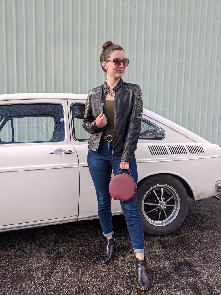 maroon-circle-purse-leather-jacket-giveaway-edgy-olive-green