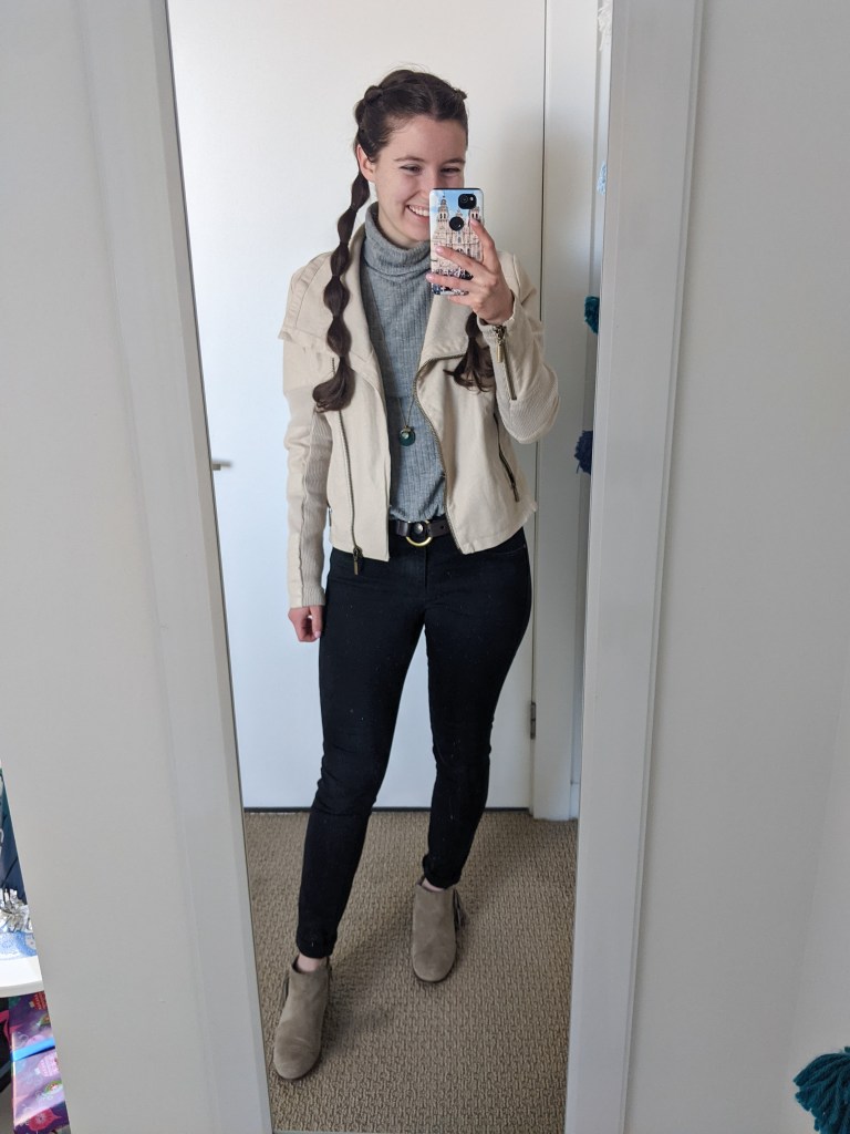 grey-turtleneck-neutrals-beige-jacket-black-pants