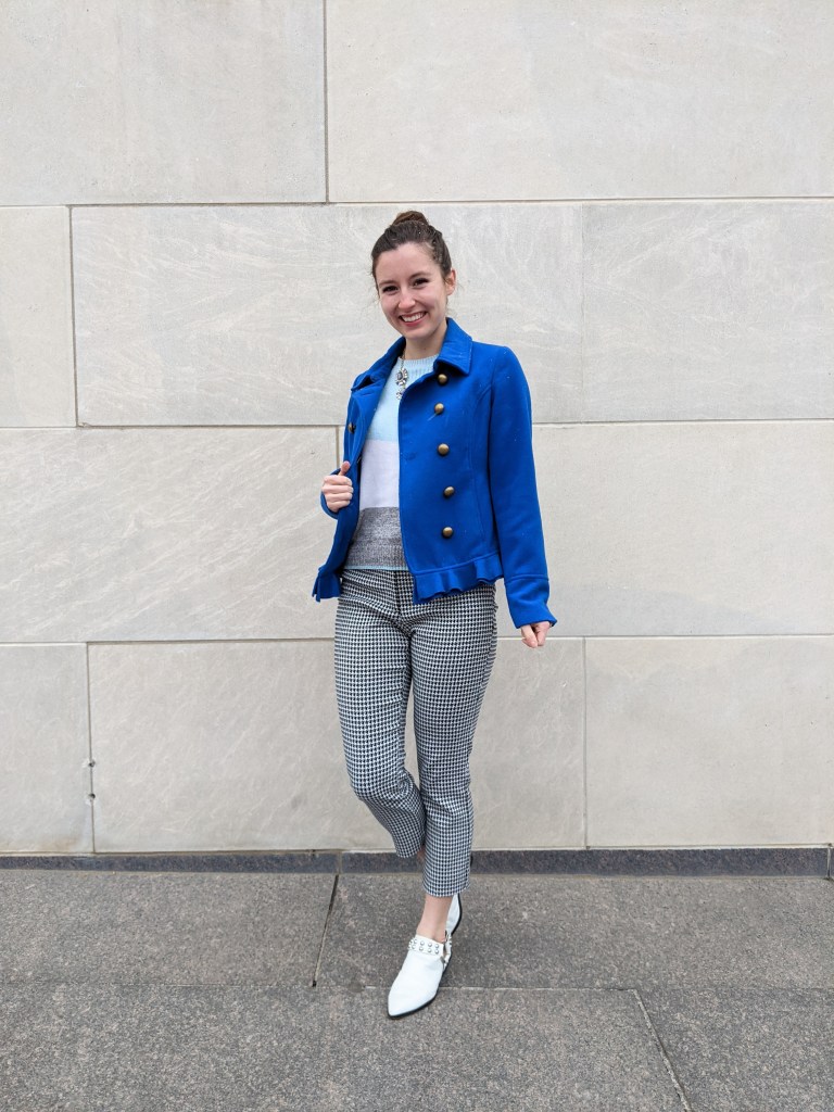 blue-peacoat-francescas-striped-sweater-houndstooth-pants