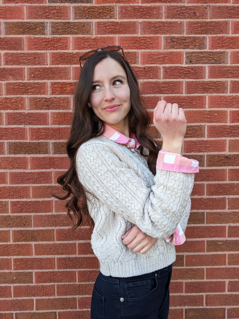 preppy-outfit-spring-look-pink-collared-shirt