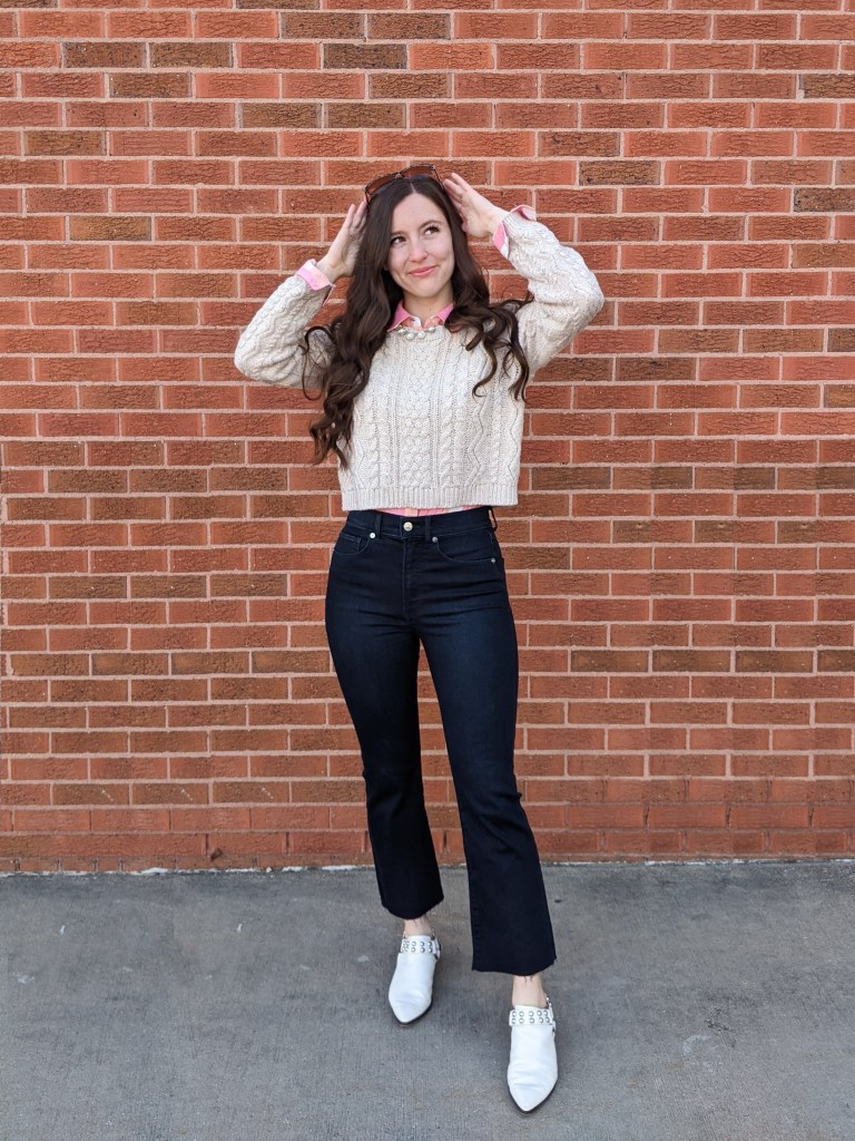 spring-transitional-outfit-college-advice-cropped-flared-jeans