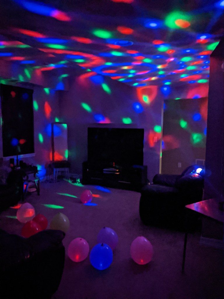 clubbing-black-lights-glow-sticks-balloons-disco-ball-party-lights-21st-birthday