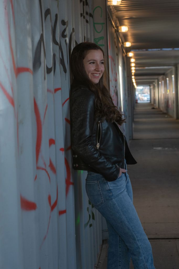 tunnel-corridor-downtown-photoshoot-leather-jacket