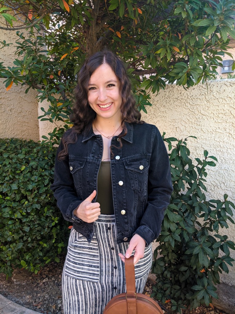 black-denim-jacket-crimped-hair