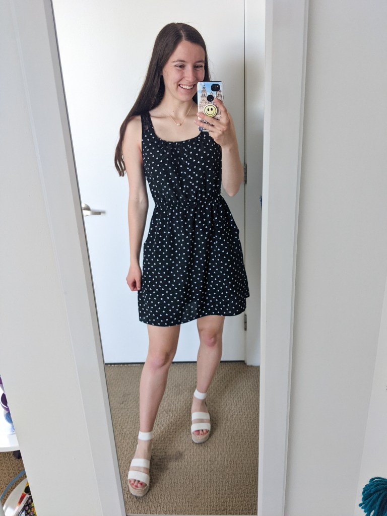 black-polka-dot-dress-white-espadrilles