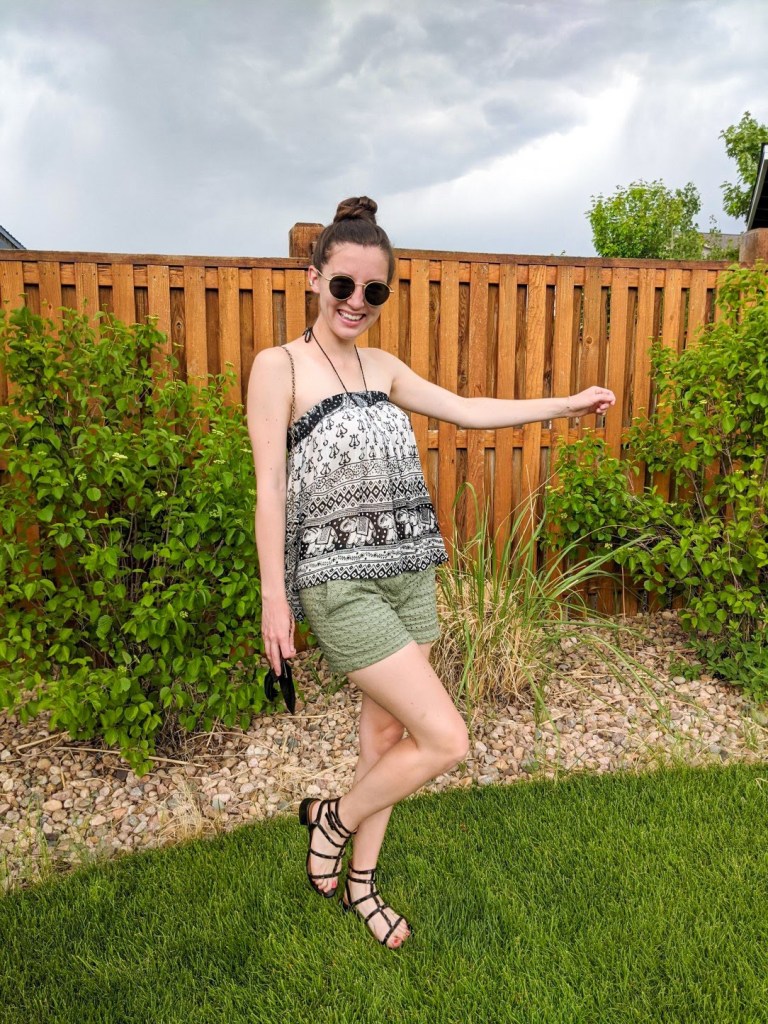 boho-top-skirt-as-shirt-green-shorts-loft