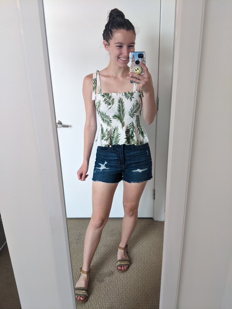 palm-print-tank-jean-shorts-summer-style