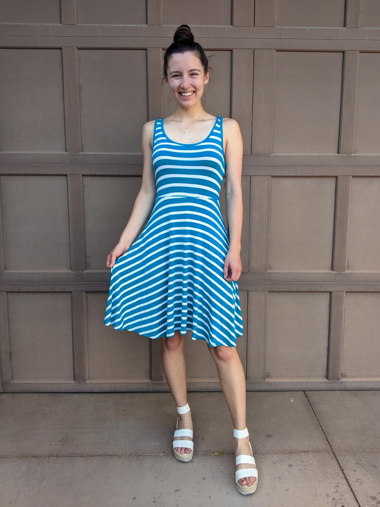 turquoise-stripe-dress-old-navy-summer-style