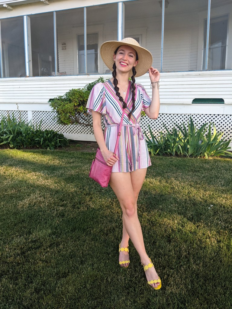 striped-romper-pink-purse-summer-style-dolled-up-winery-outfit