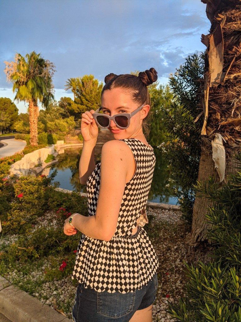 golden-hour-checkered-peplum-charming-charlie