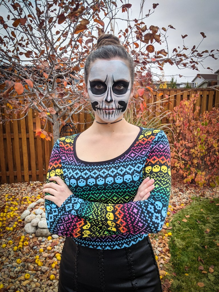 day-of-the-dead-skeleton-face-paint-rainbow-shirt