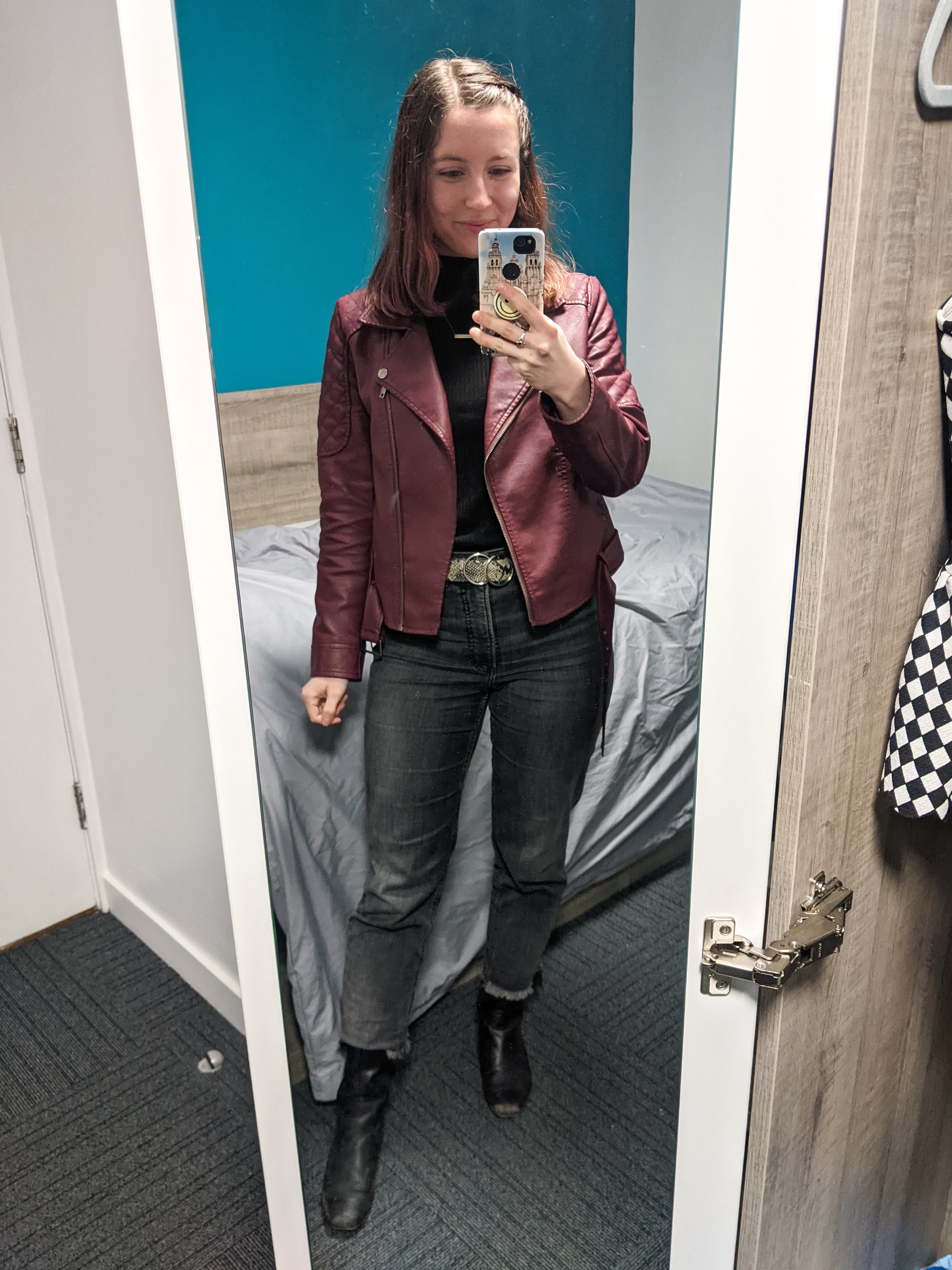 black-mock-neck-top-moto-jacket-grey-mom-jeans