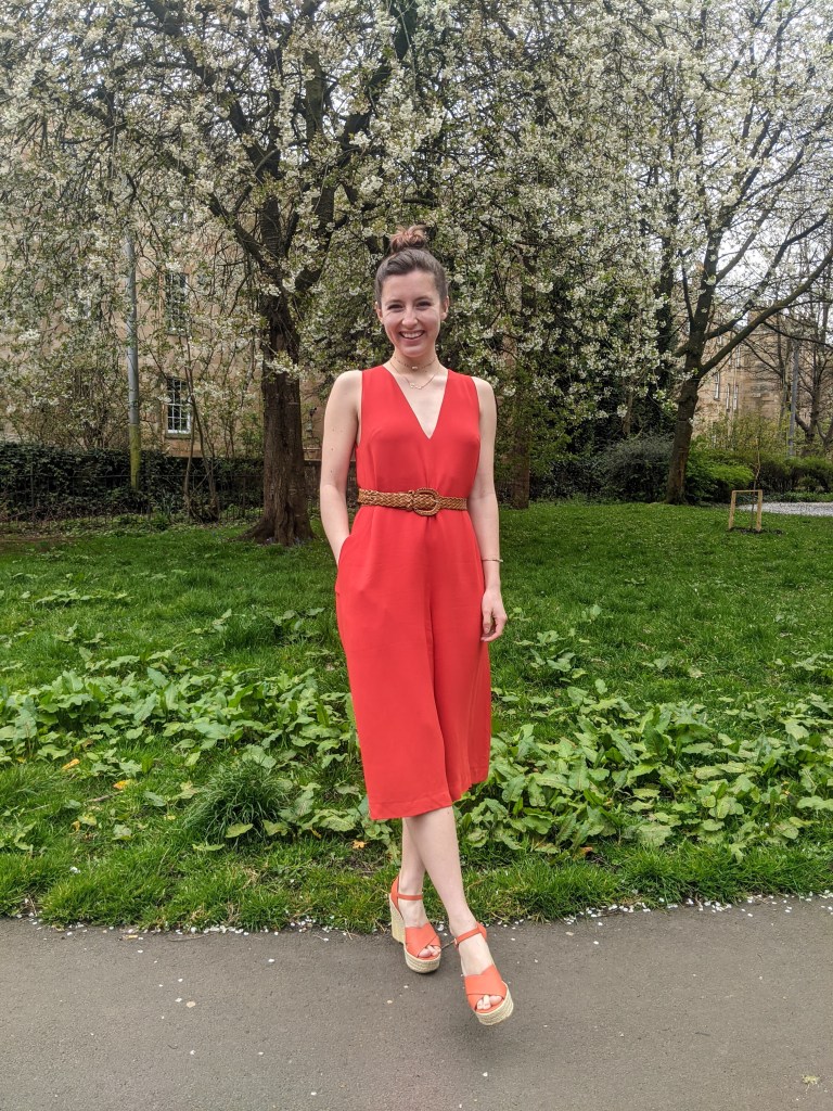 orange-jumpsuit-french-connection-thrifted