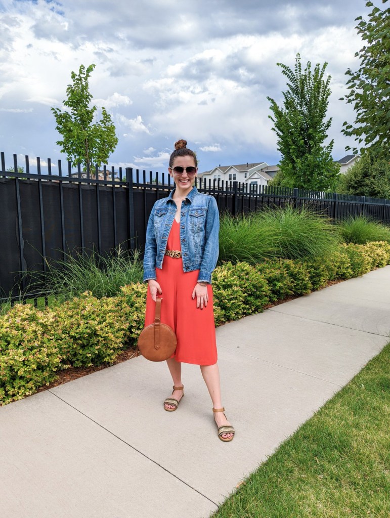 aviator-sunglasses-denim-jacket-scarlet-jumpsuit-thrifty