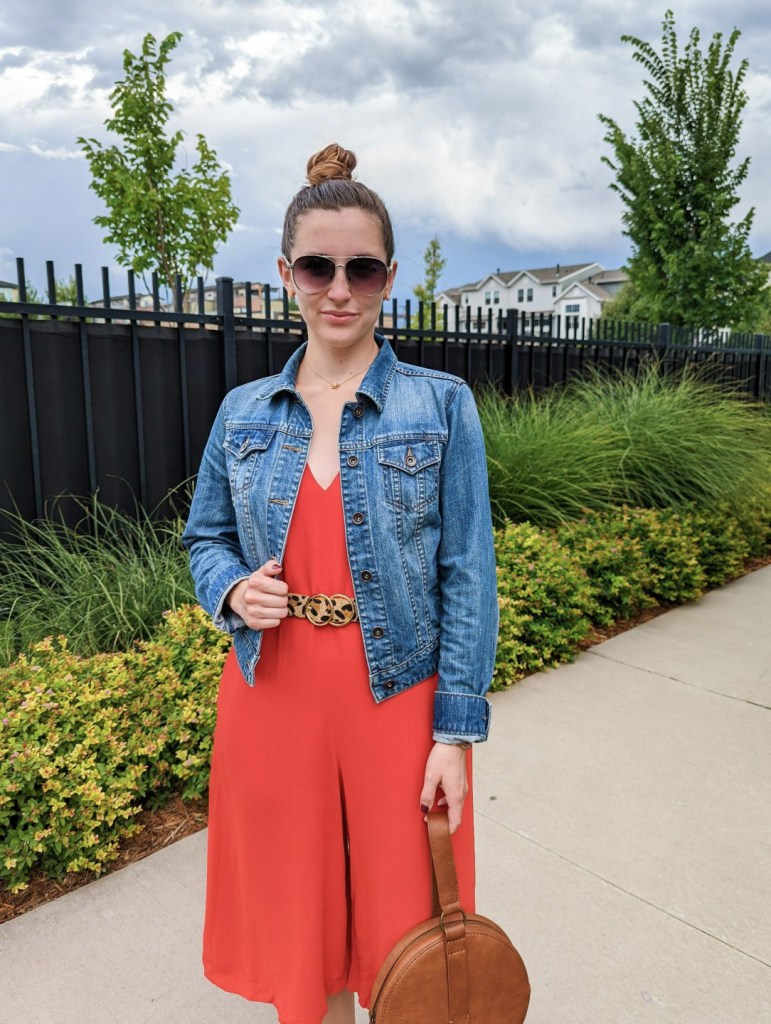 denim-jacket-scarlet-jumpsuit-leopard-belt