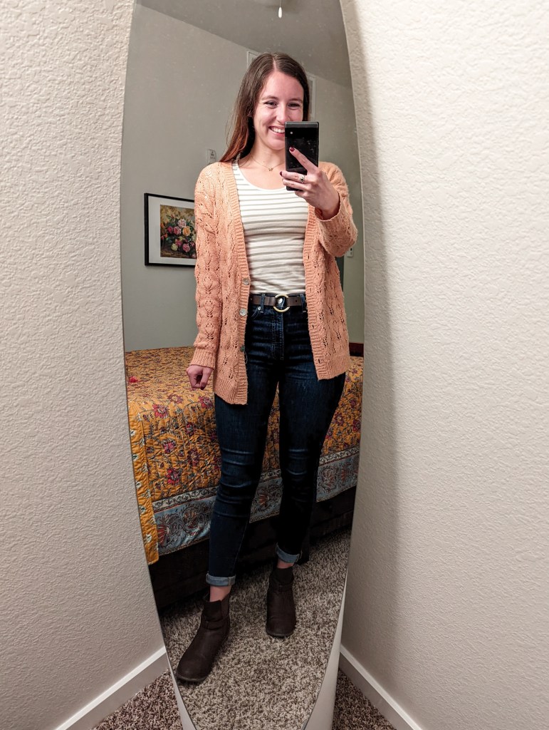 striped-tee-cardigan-skinny-jeans