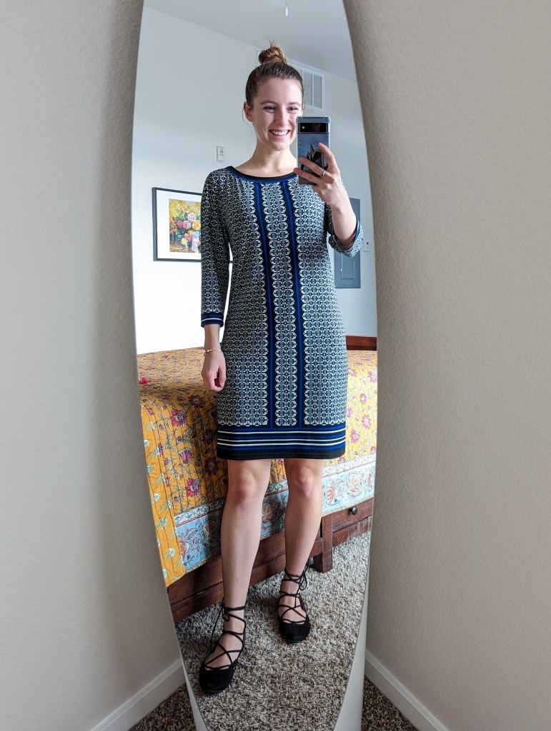 max-studio-dress-shift-nordstrom-rack-geometric-pattern