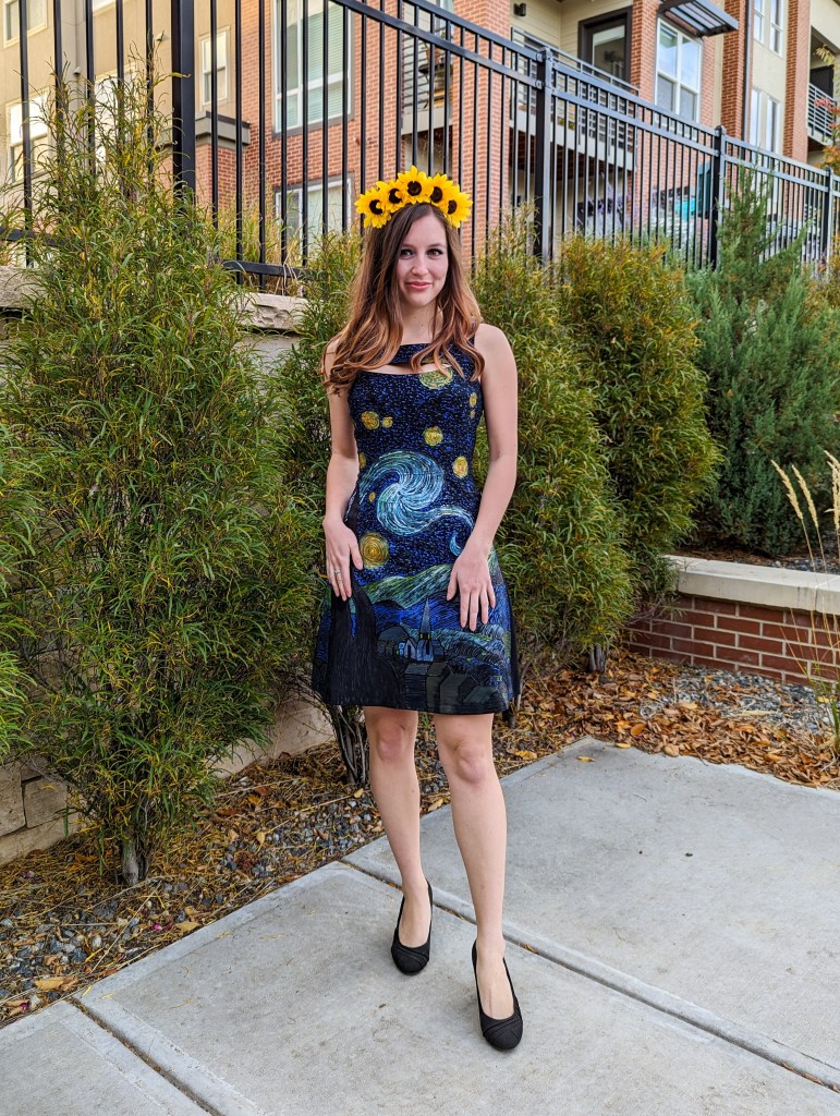 flower-crown-diy-halloween-costume-painted-dress-starry-night