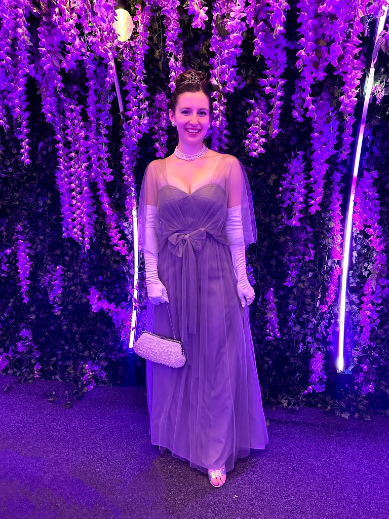 bridgerton-ball-outfit-dress-pearl-purse-convertable-bridesmaid-dress-thrifted