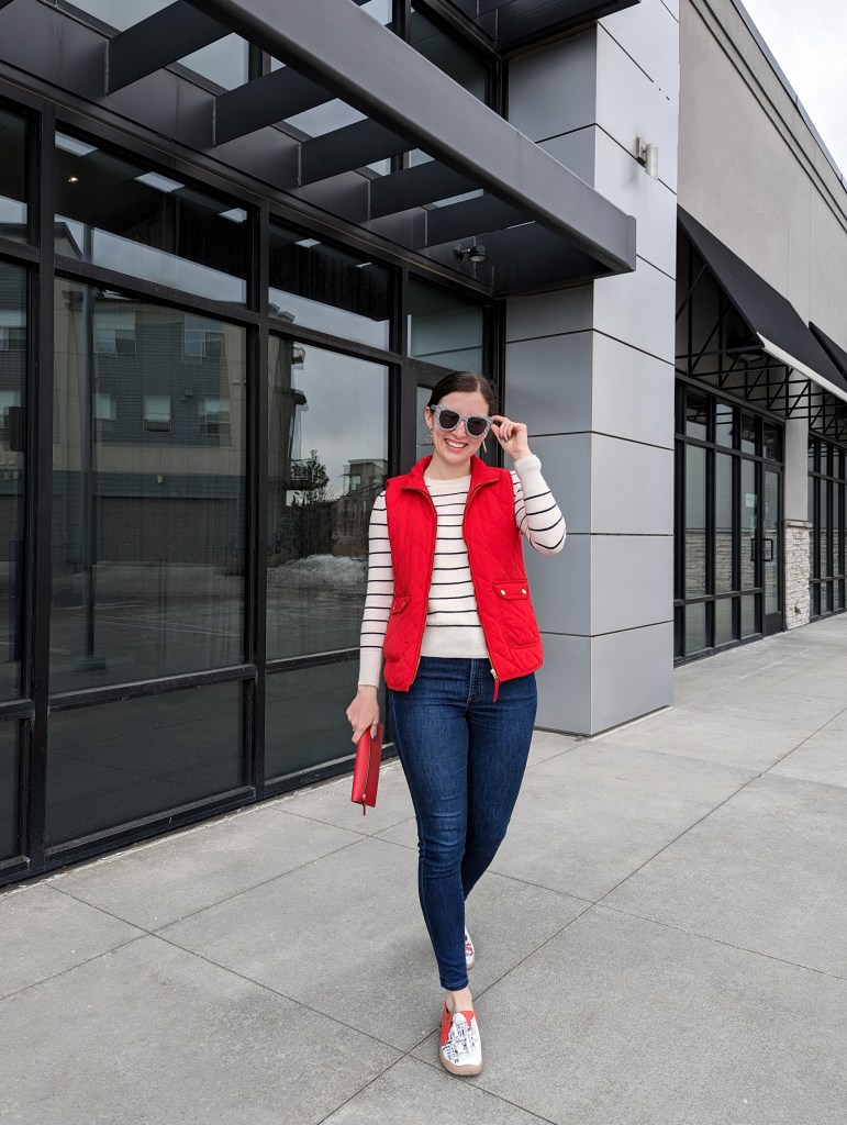uin-footwear-striped-sunglasses-red-vest-winter-outfit-colorado-blogger