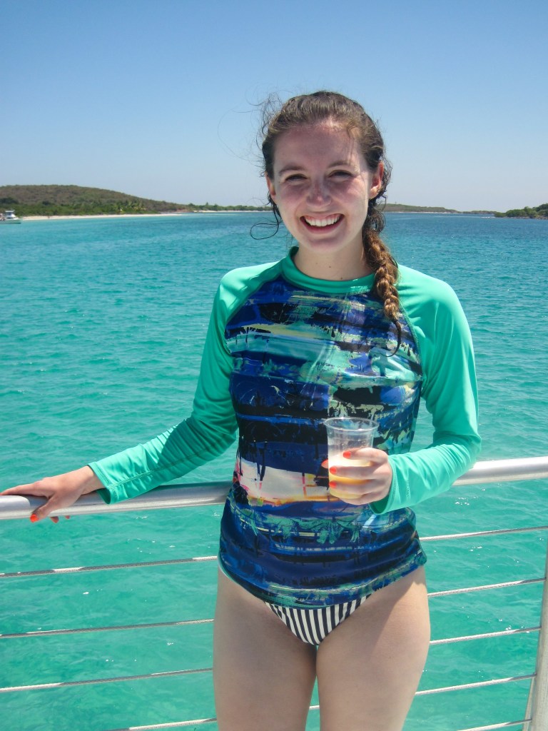 culebra-snorkeling-tour-fajardo-puerto-rico-rash-guard-striped-swimsuit