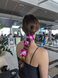 travel-day-bungee-tank-american-eagle-hair-flowers-airport