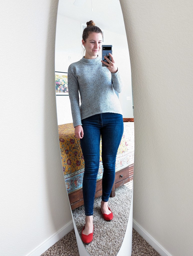 blue-sweater-skinny-jeans-red-rothys-sundance-outlet