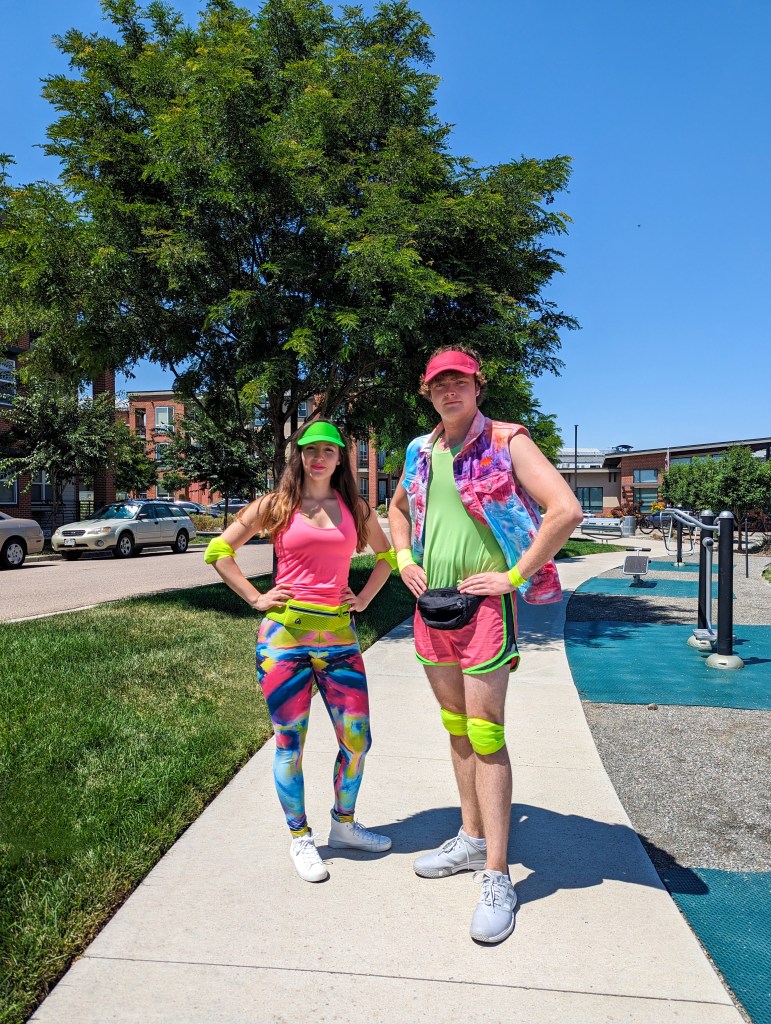 dressing-up-barbie-movie-roller-blading-colorful-outfits-thrifted