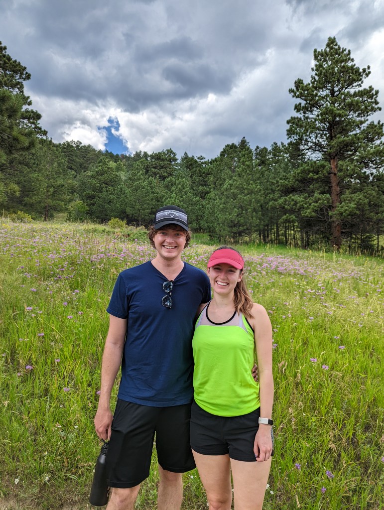 hiking-colorful-colorado-pink-visor-wildflower-season-summer