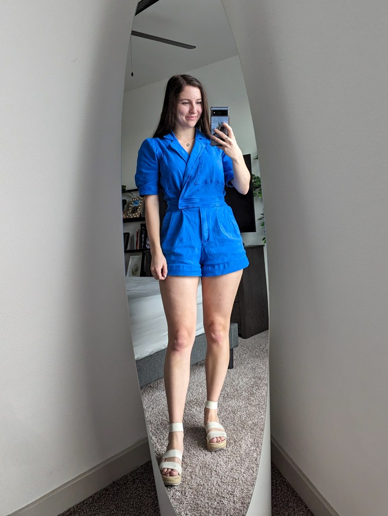 blue-romper-white-espadrilles-summer-outfit