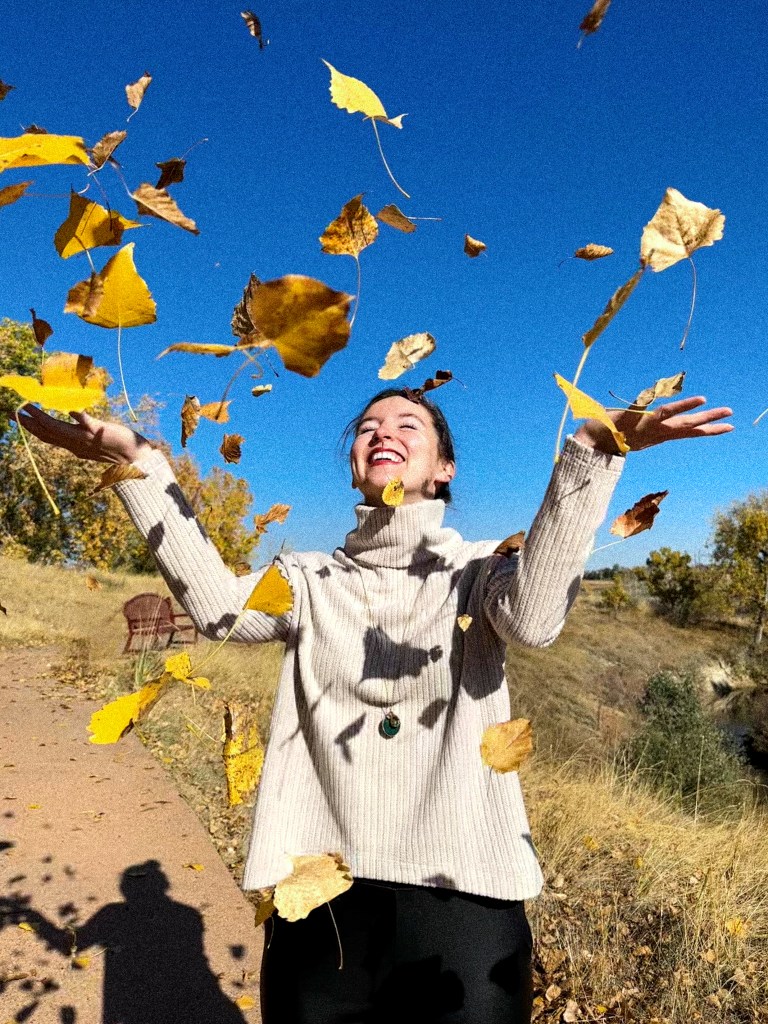 leaf-throwing-fall-fashion-autumn-style-turtleneck-sweater-clara-sunwoo