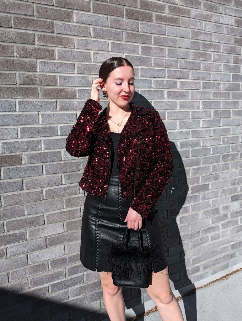 red-sequin-jacket-white-house-black-market-leather-skirt-snakeskin-heels-valentines-day-outfit