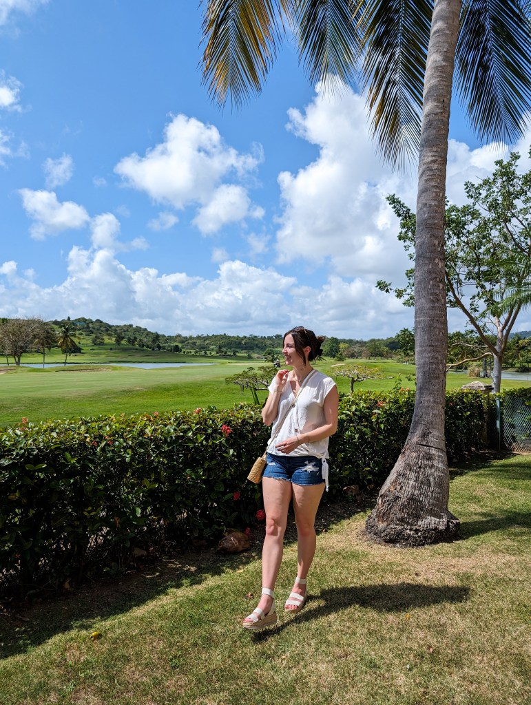 white-top-denim-shorts-target-white-espadrilles-sandals-spring-break-puerto-rico