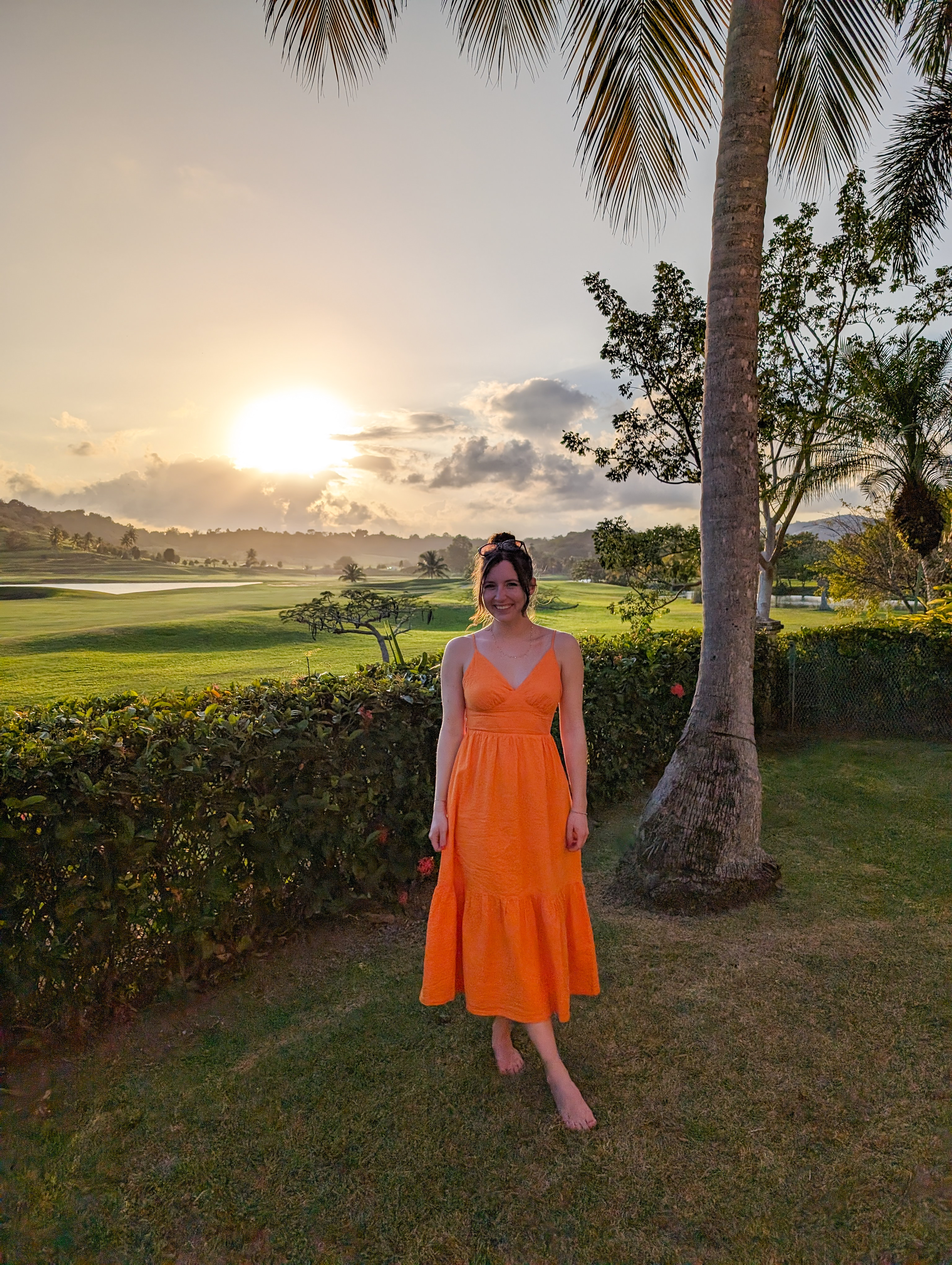 puerto-rico-tropical-vacation-orange-maxi-dress-puerto-rico-spring-break