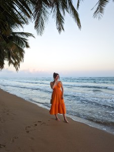 orange-dress-maxi-dress-marshalls-spring-break-puerto-rico-outfit