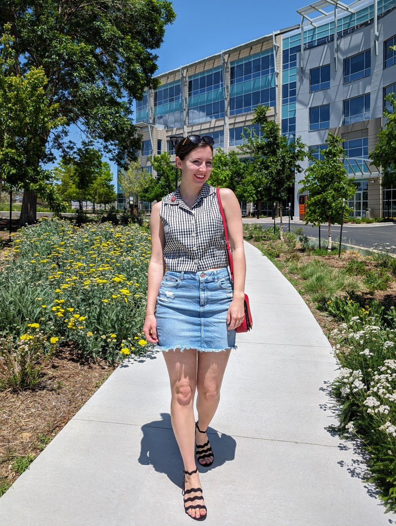 kate spade american eagle hand me down summer outfit black sandals
