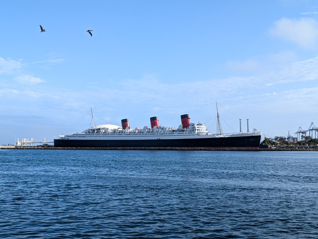 queen mary ship titanic era cruiseliner long beach california first cruise