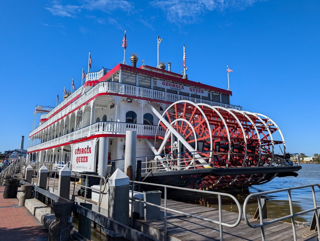 savannah georgia river boat southern road trip river street