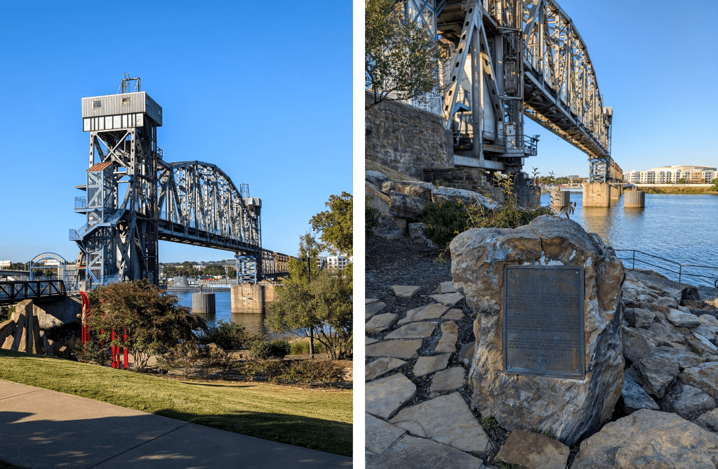 junction bridge little rock arkansas la petit roge