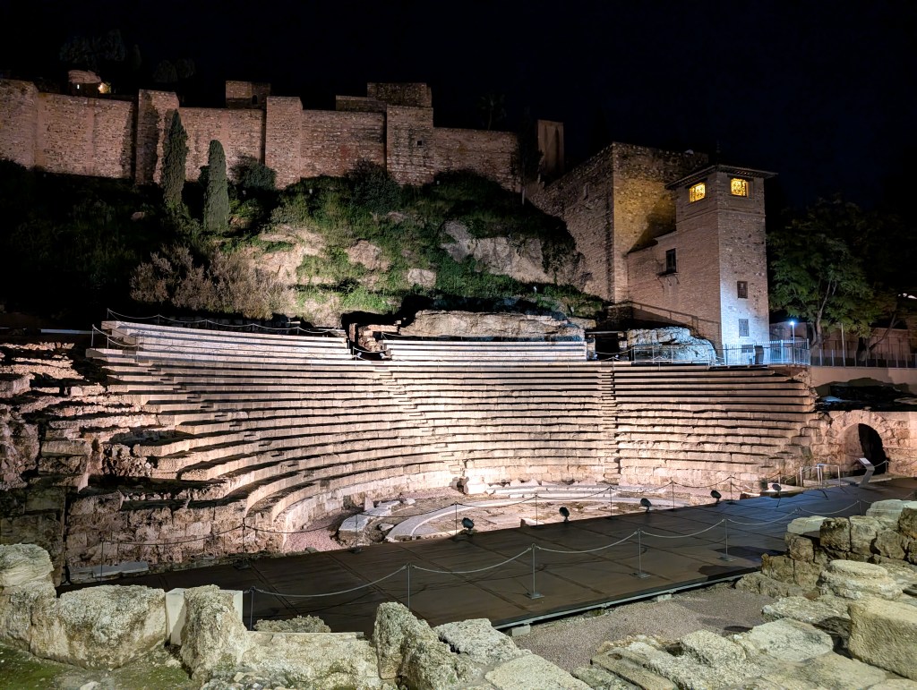 roman theater malaga alcazaba fortress spain travel guide