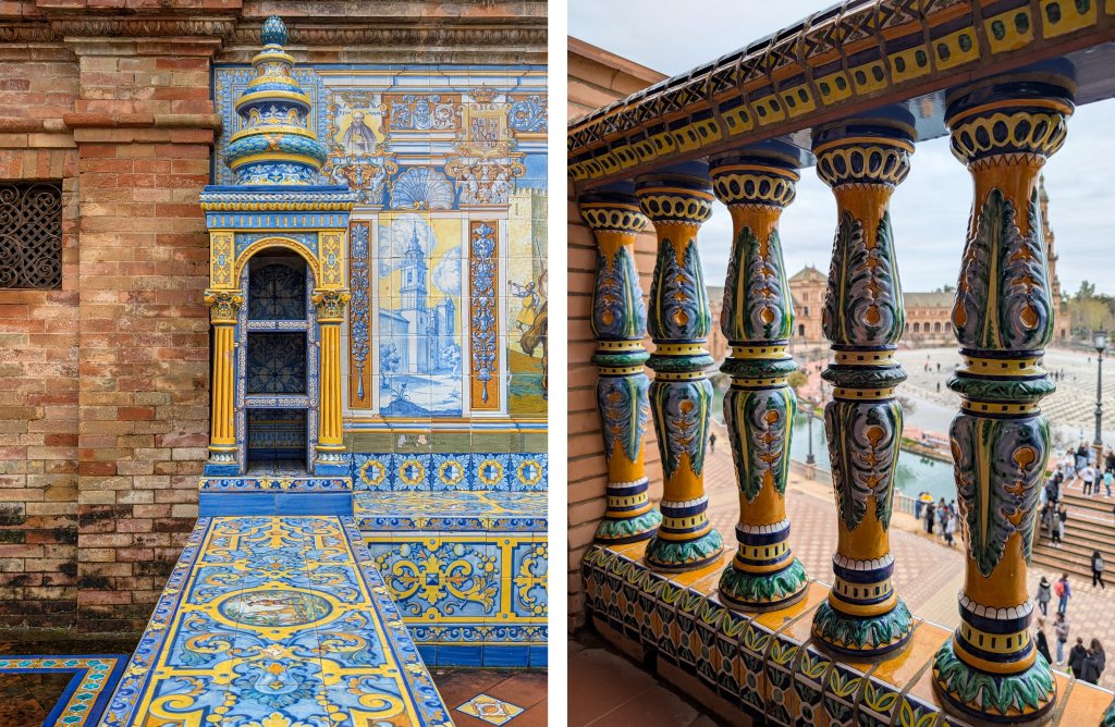 hand painted tiles spain triana sevilla travel guide plaza de espana