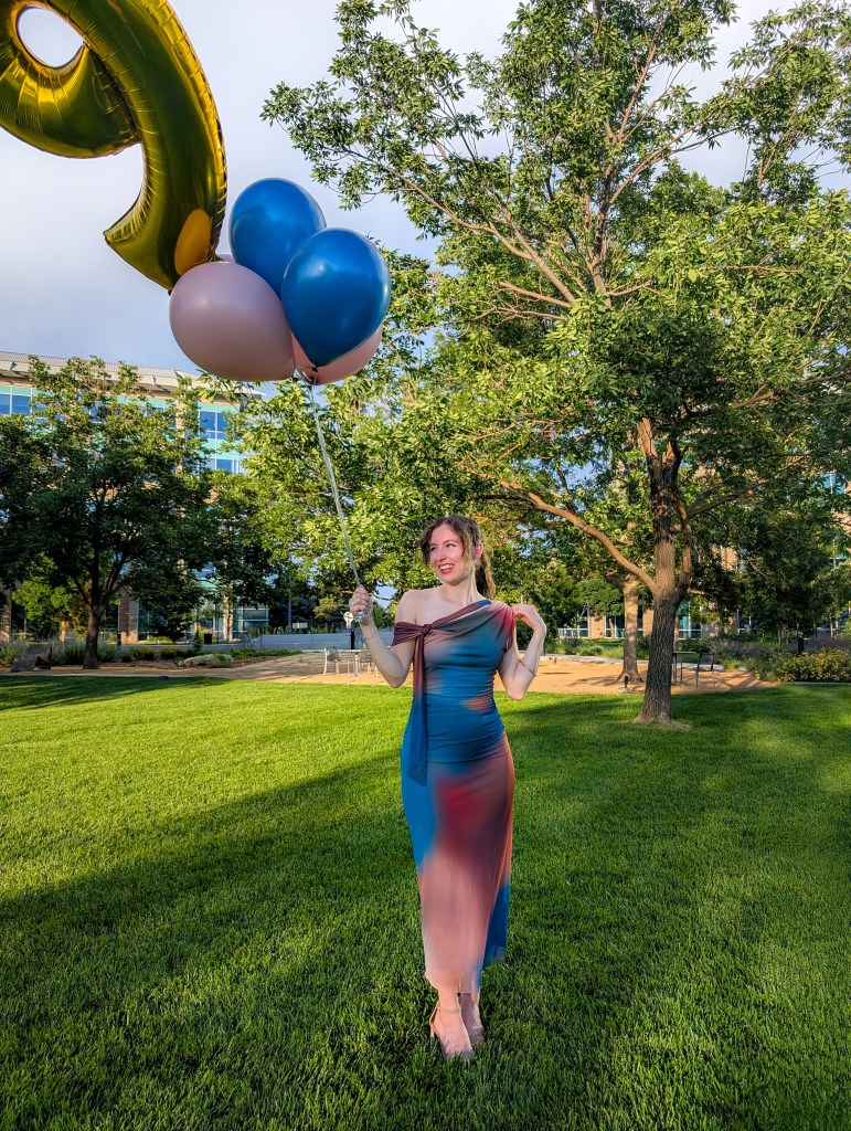 asymmetrical dress multicolor gown dressing up splurge item celebration