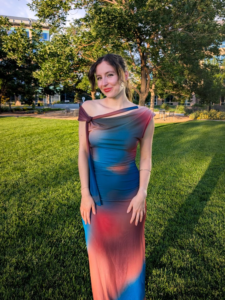 asymmetrical dress off-the-shoulder desigual dress multicolor gown dressing up