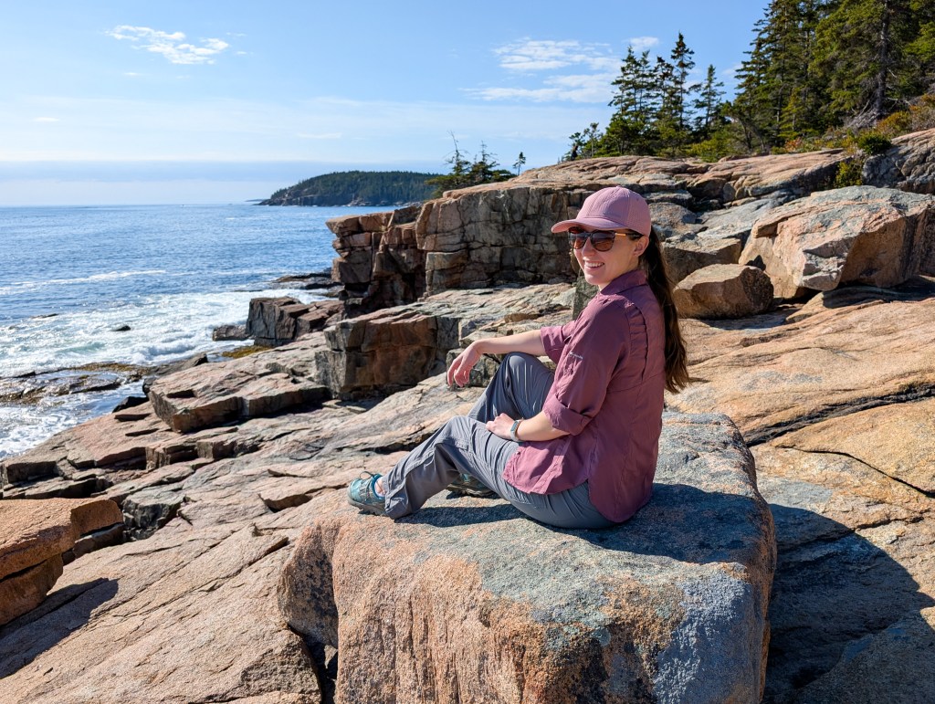 maine acadia national park park loop road fall new england hiking